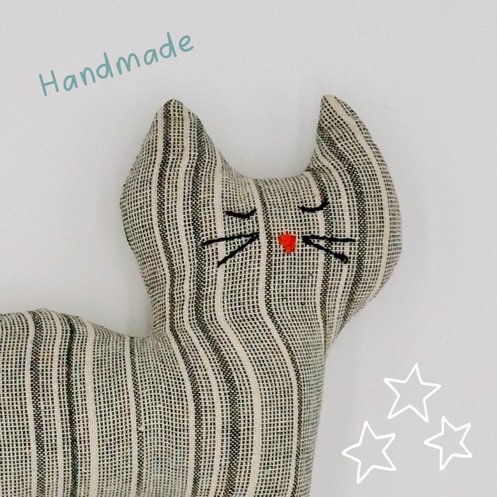 Cloth Cat Pillow Doll - Soft Stuffed Animal Ages 3+