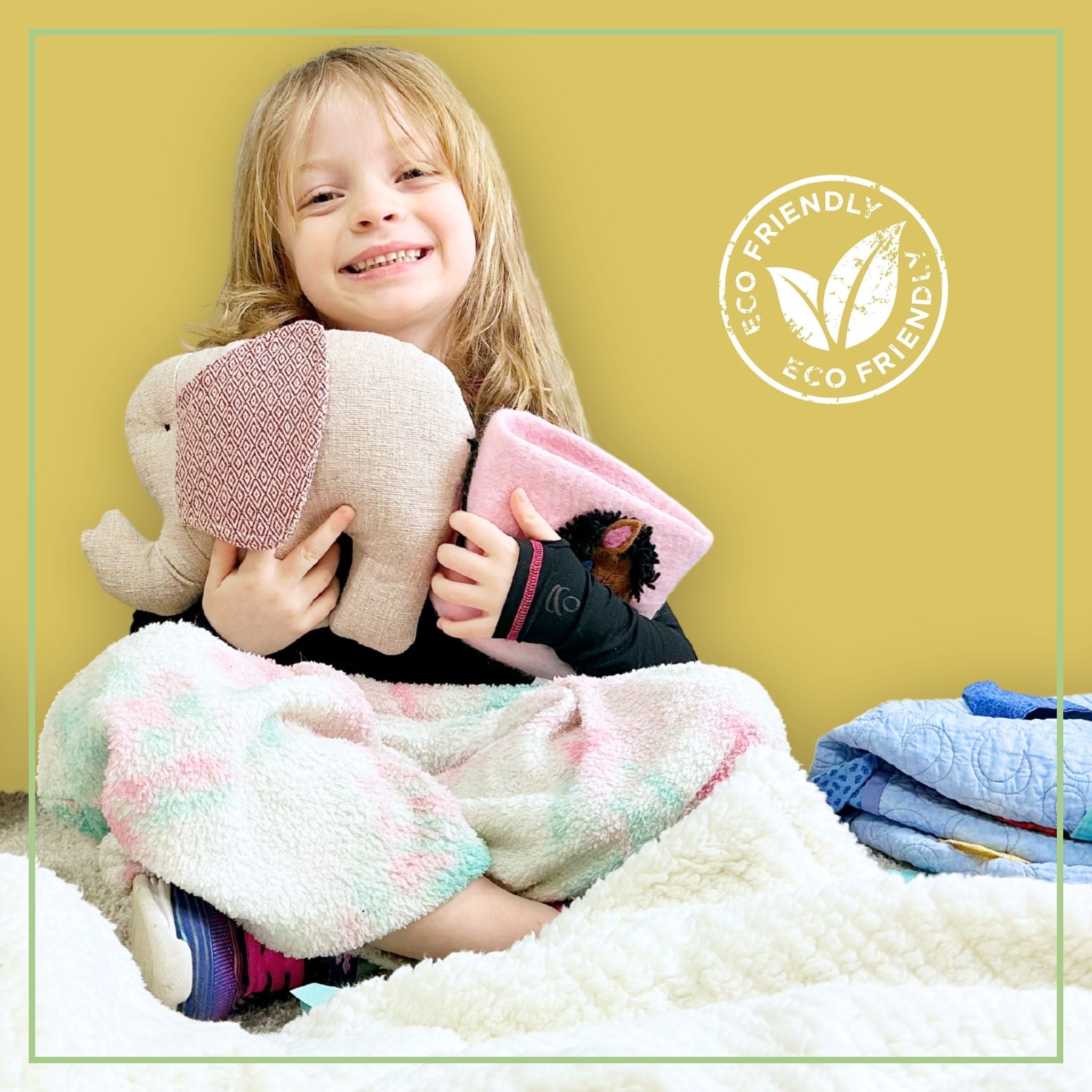 Cloth Elephant Pillow Doll - Soft Stuffed Animal Ages 3+