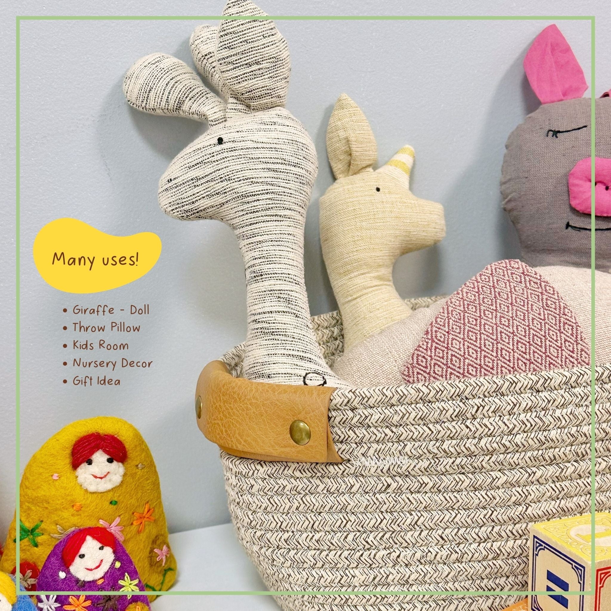 Cloth Toy Giraffe Pillow Doll