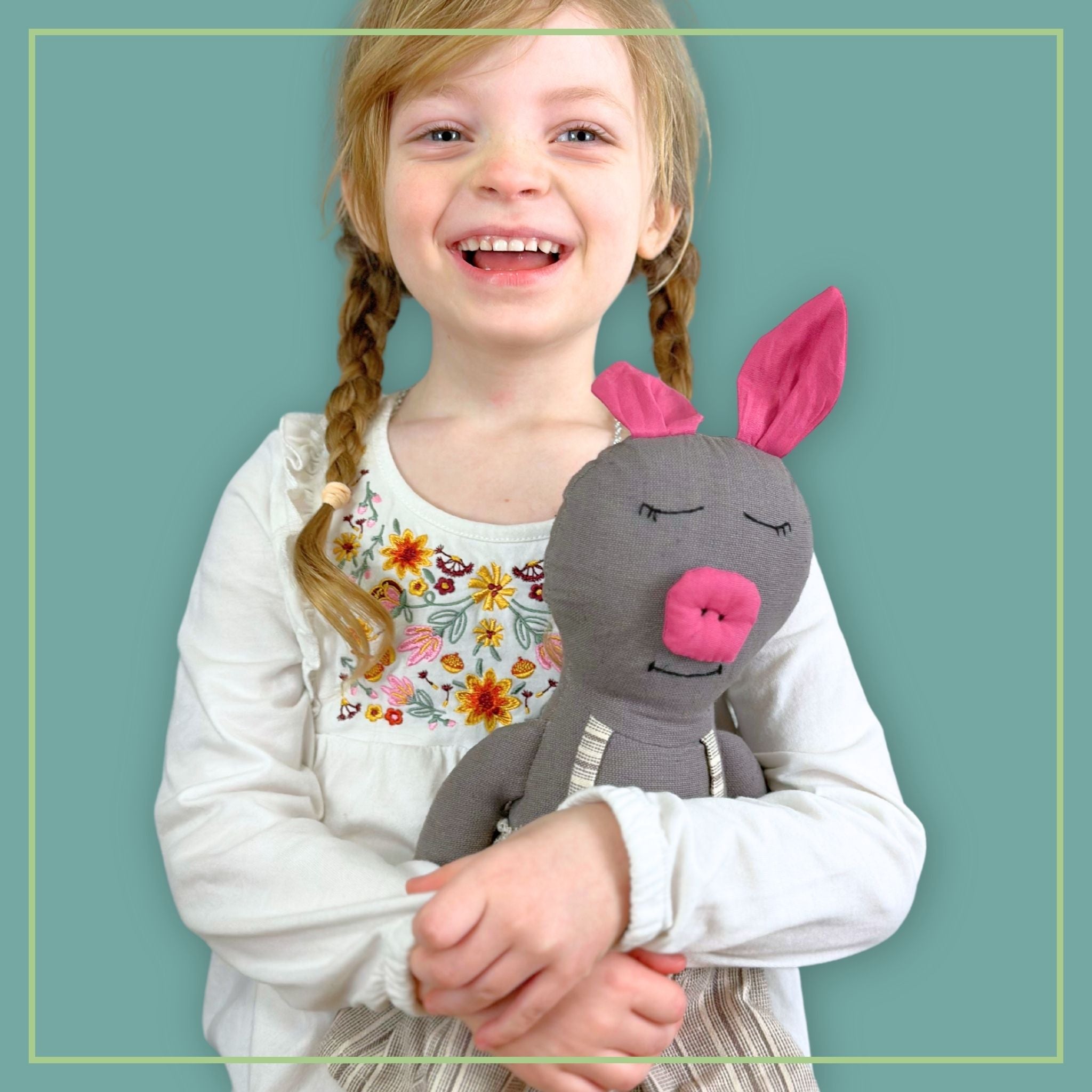 Cloth Pig Doll - Soft Stuffed Animal Ages 3+