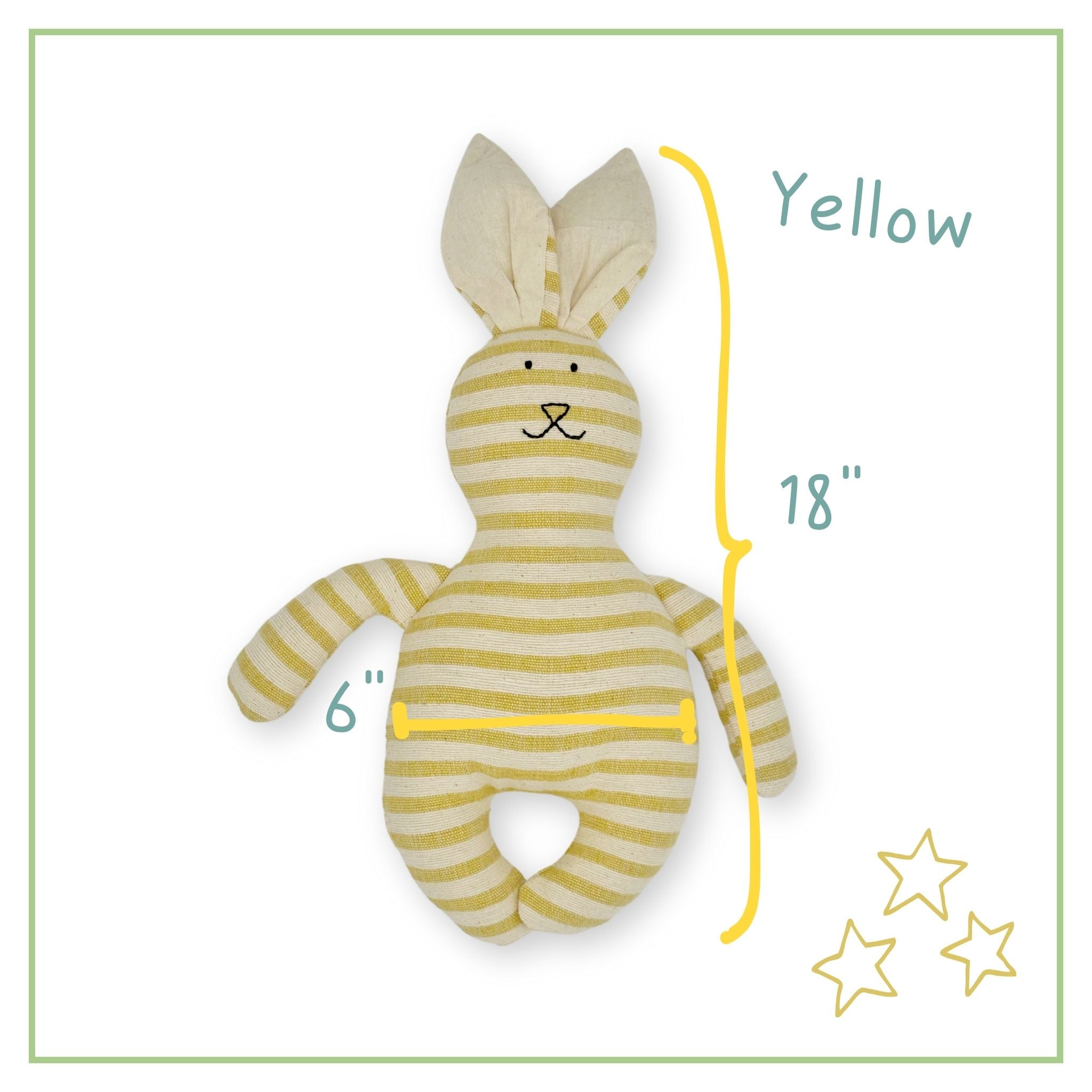 Cloth Rabbit Doll - Soft Bunny Pillow Ages 3+
