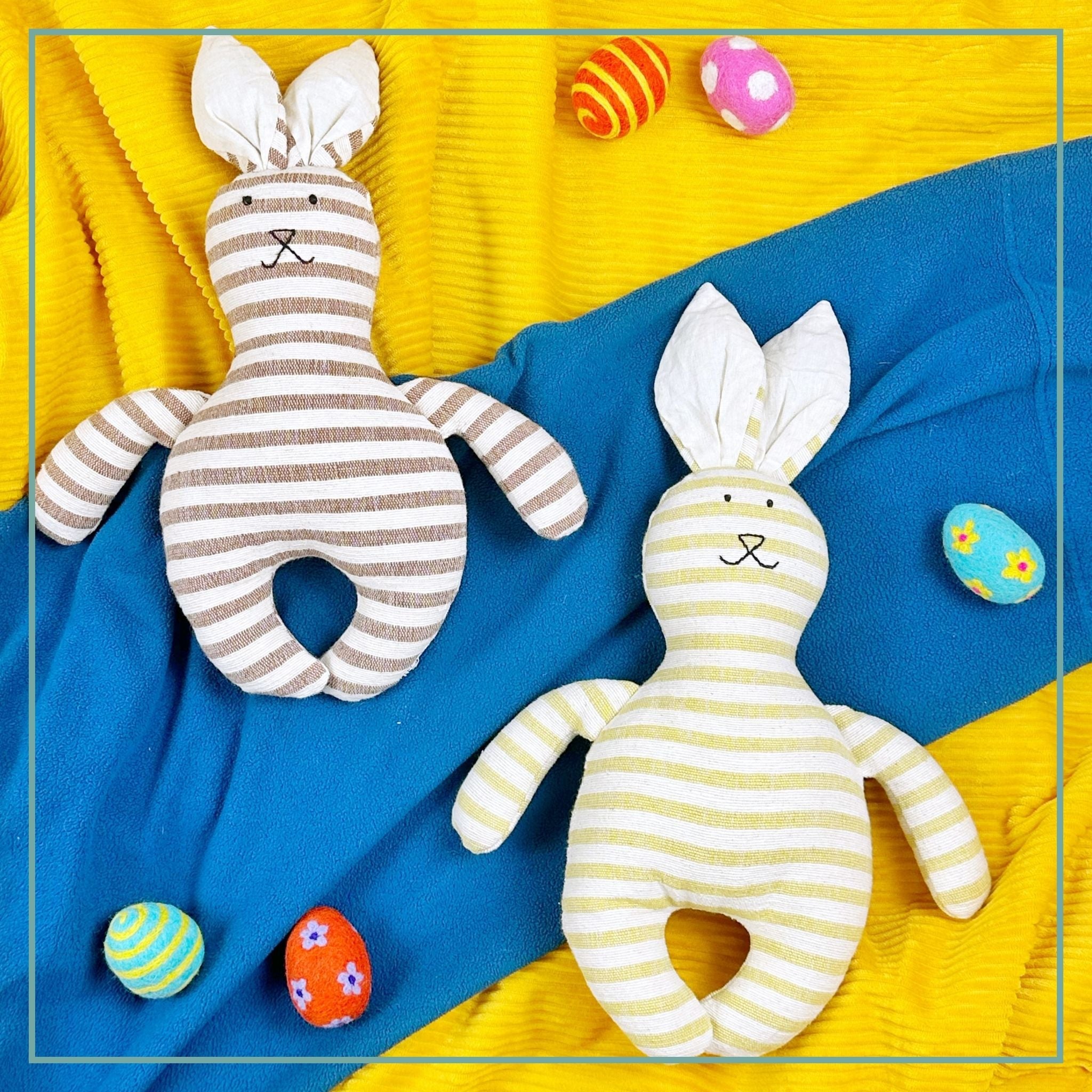Cloth Rabbit Doll - Soft Bunny Pillow Ages 3+