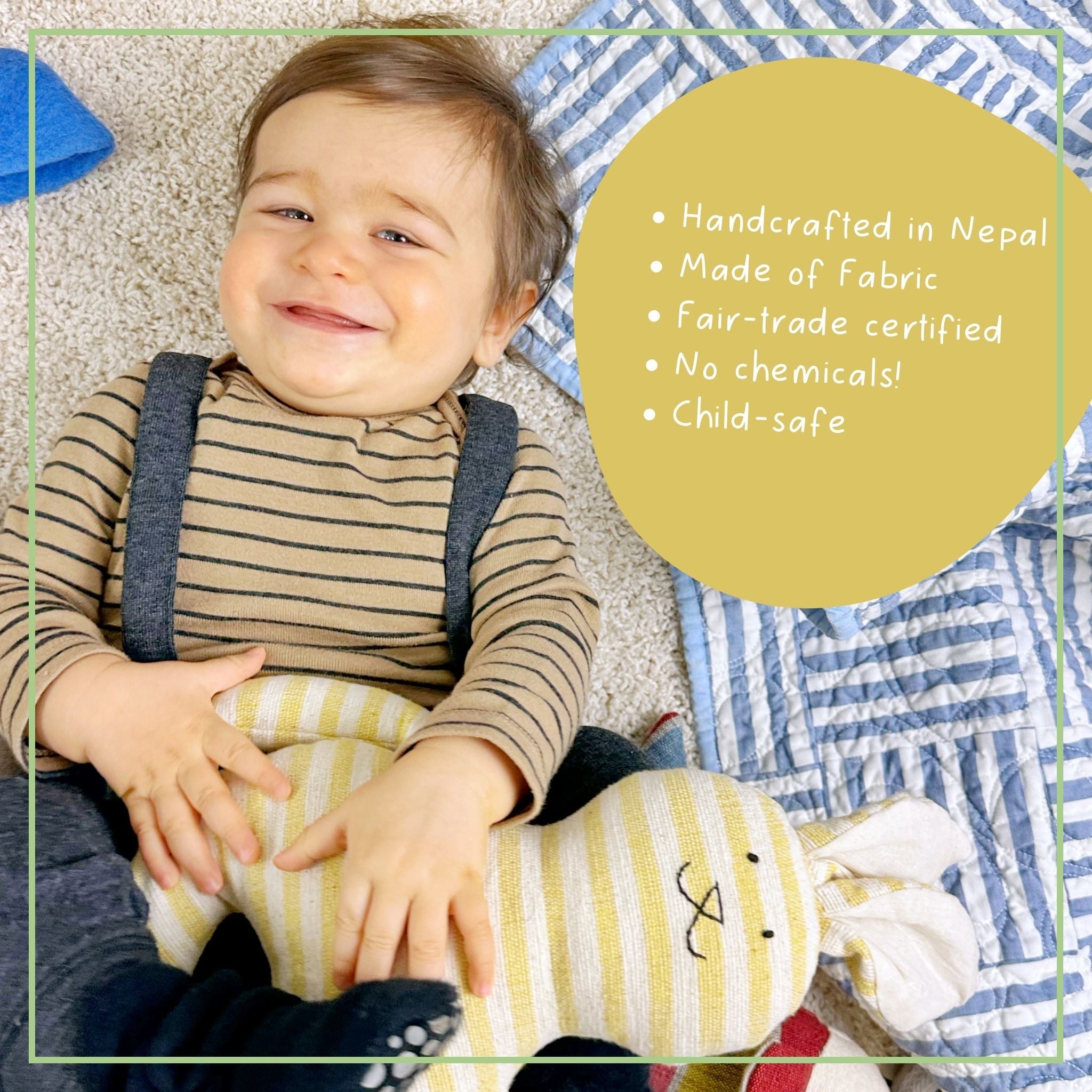 Cloth Rabbit Doll - Soft Bunny Pillow Ages 3+