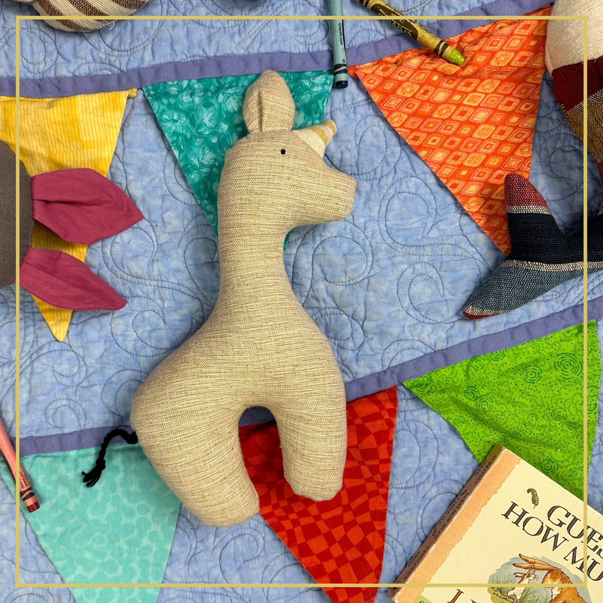 Cloth Toy Unicorn Pillow Doll