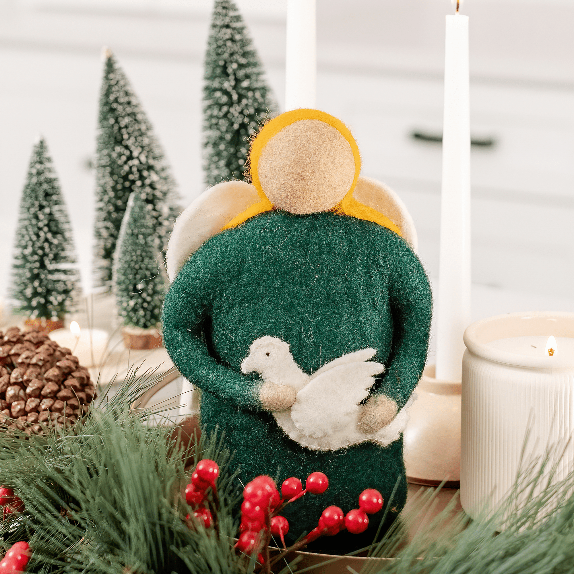 Green Angel Tree Topper