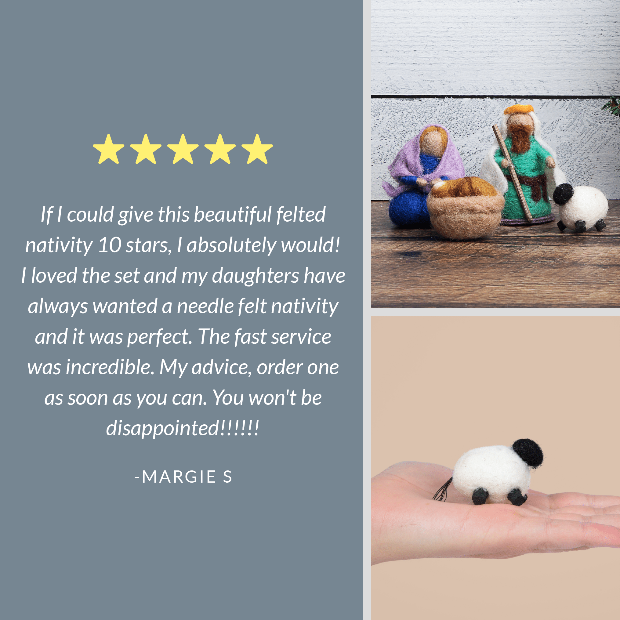Mini Holy Family Nativity Set