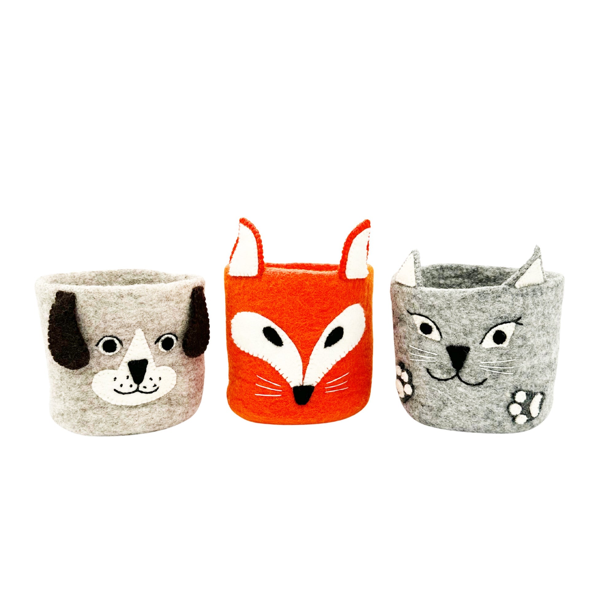 Montessori Treasure Baskets - Animal Pals Storage Set Ages 0-5+