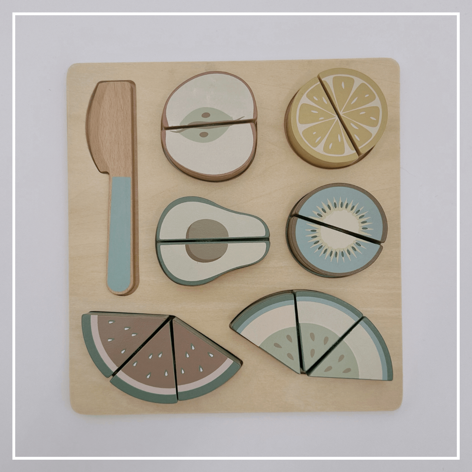 Montessori Wooden Fruit Puzzle