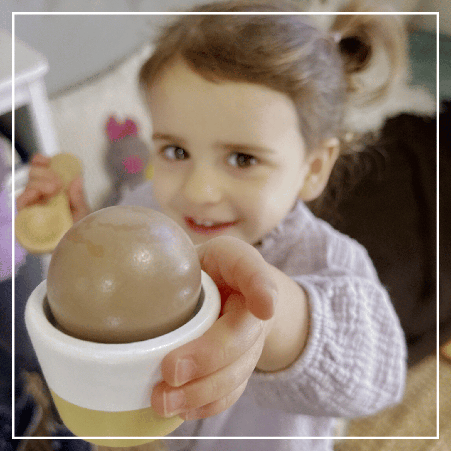 Wooden Ice Cream Shop Set - Pretend Play Counter Ages 3+