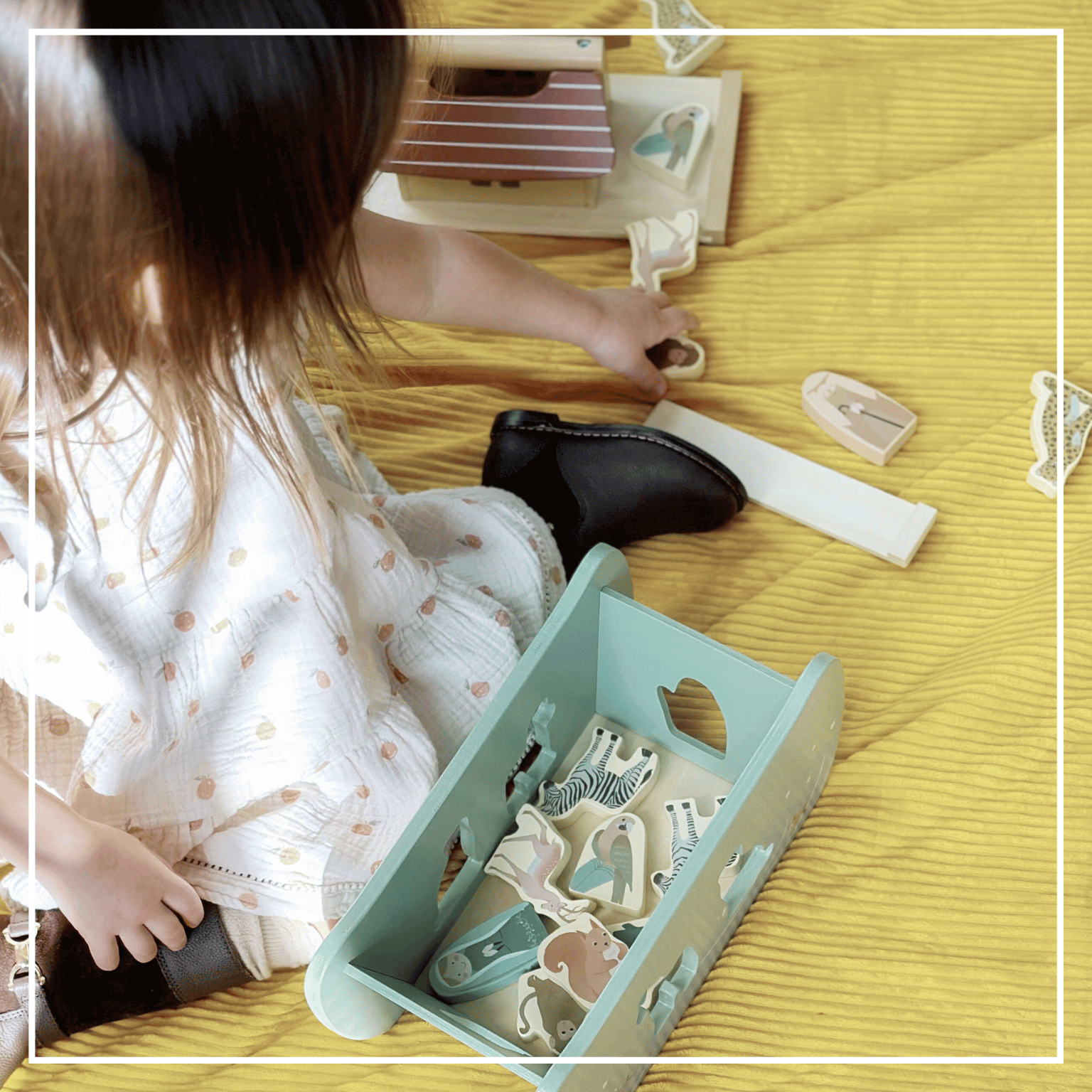 Noah's Ark Shape Sorter - Wooden Animal Toy Ages 2+