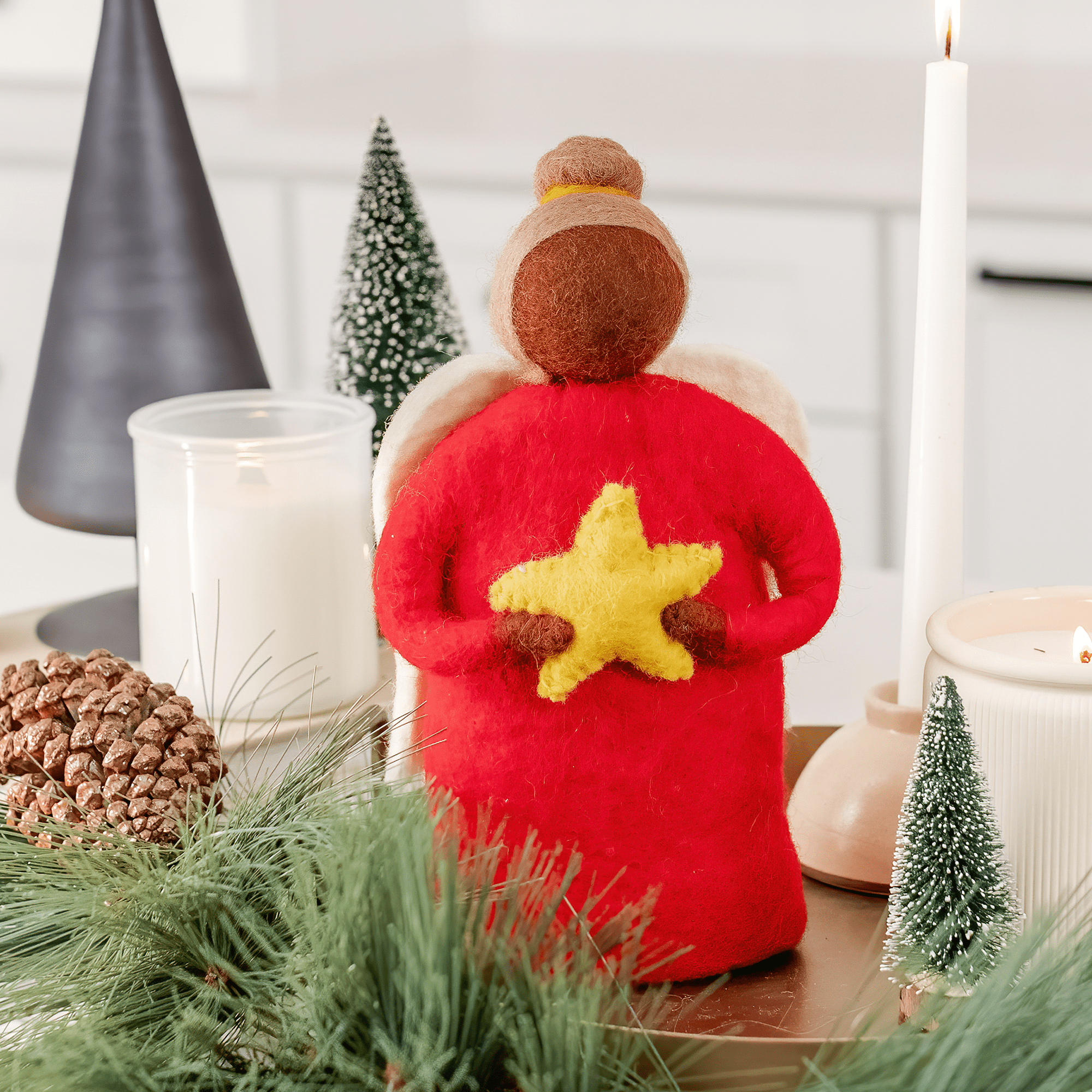 Red Angel Tree Topper