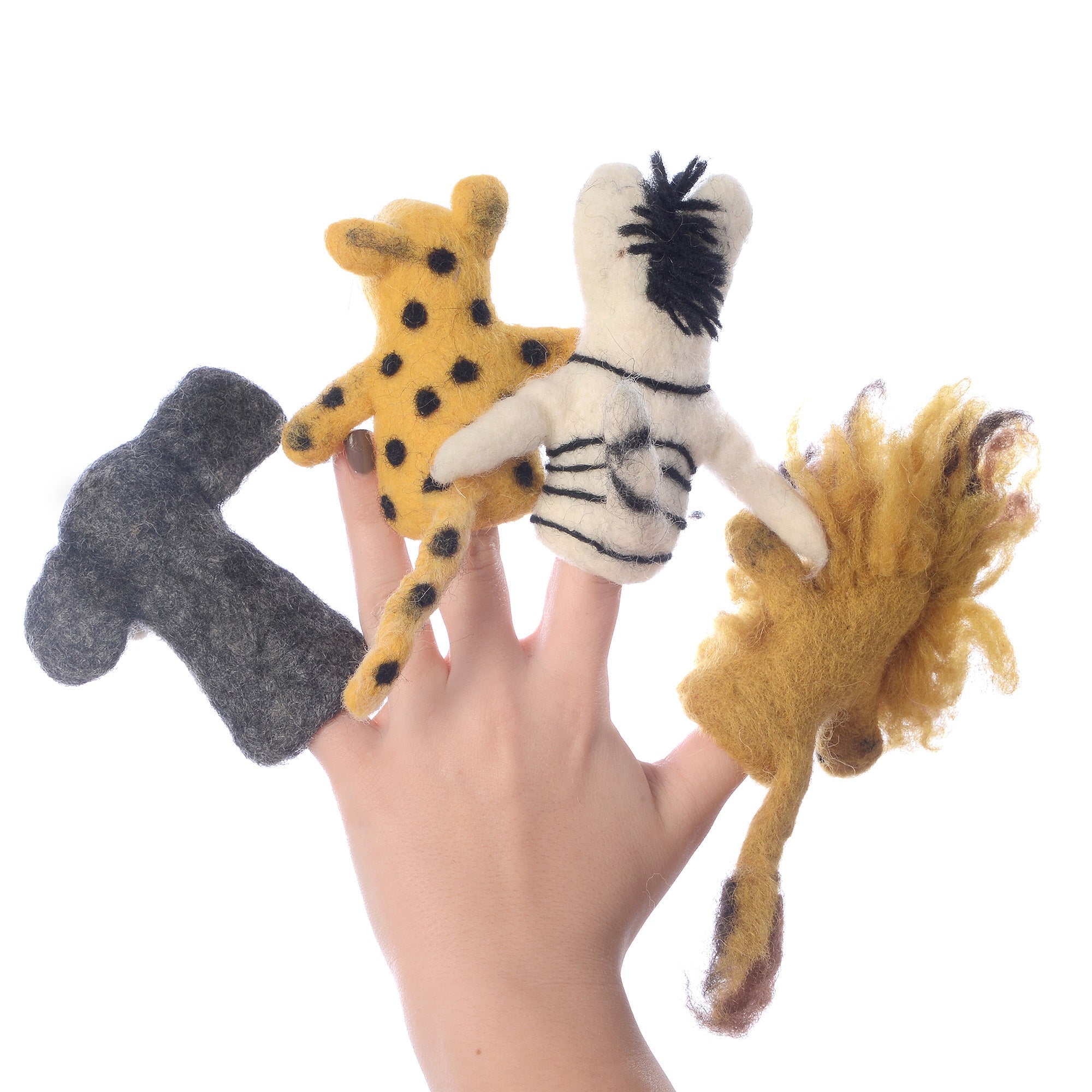 Safari Friends Finger Puppet Set