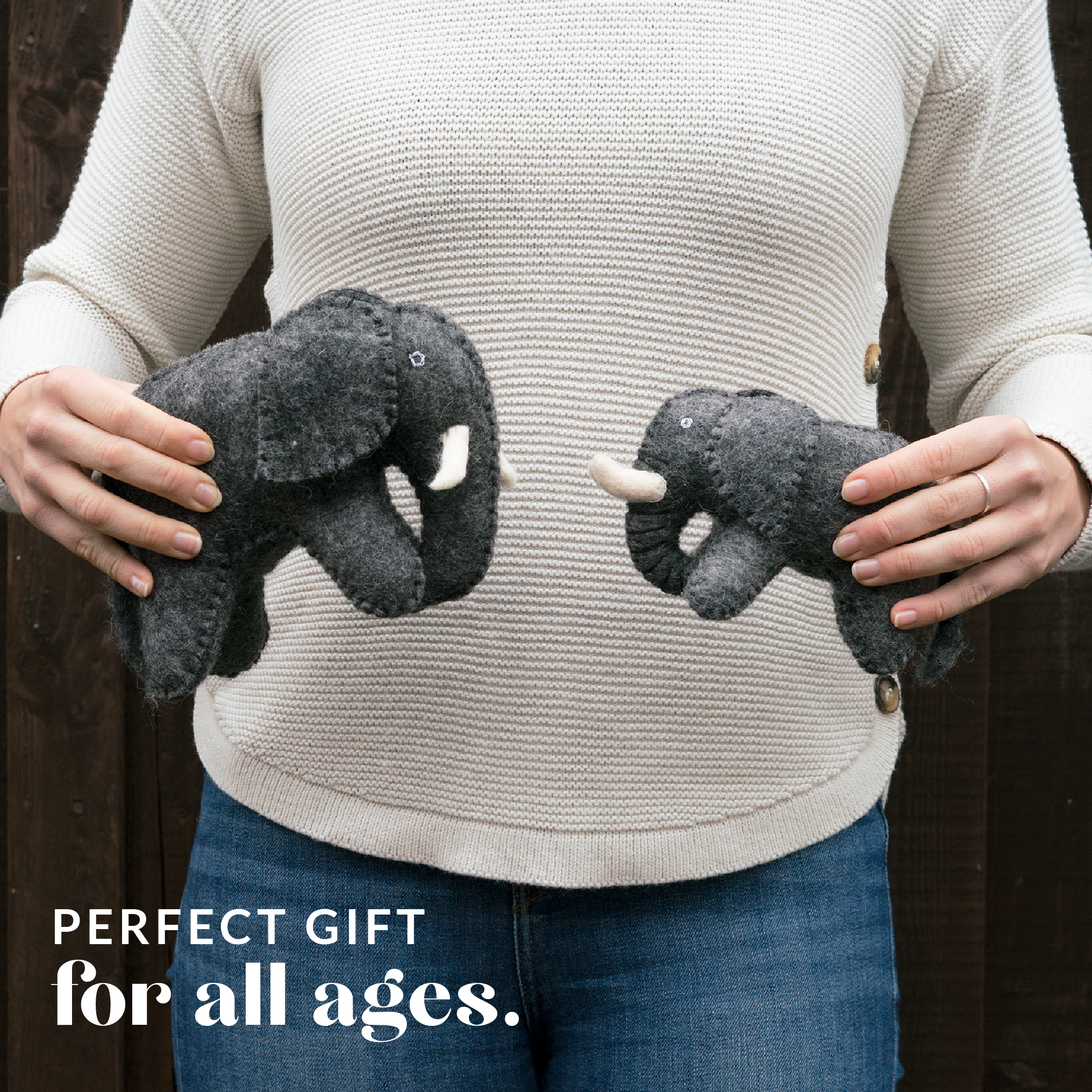 Who would you gift this stuffed elephant baby gift to?