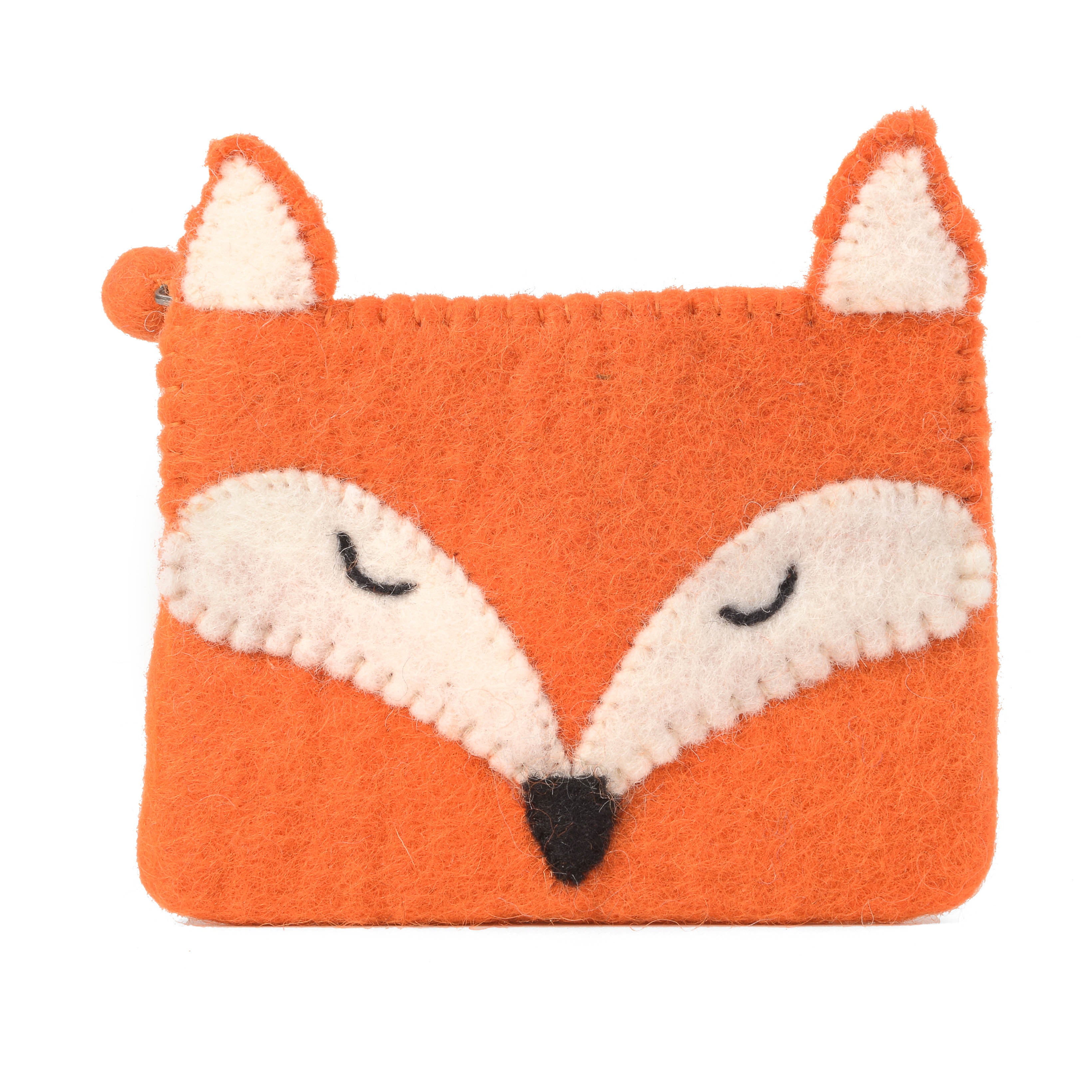 Cute Coin Purse Sleepy Fox | Purse Pouch, Pencil Bag, or Zipper Pouch for Kids | Kids Gift or Gift for Fox Lovers