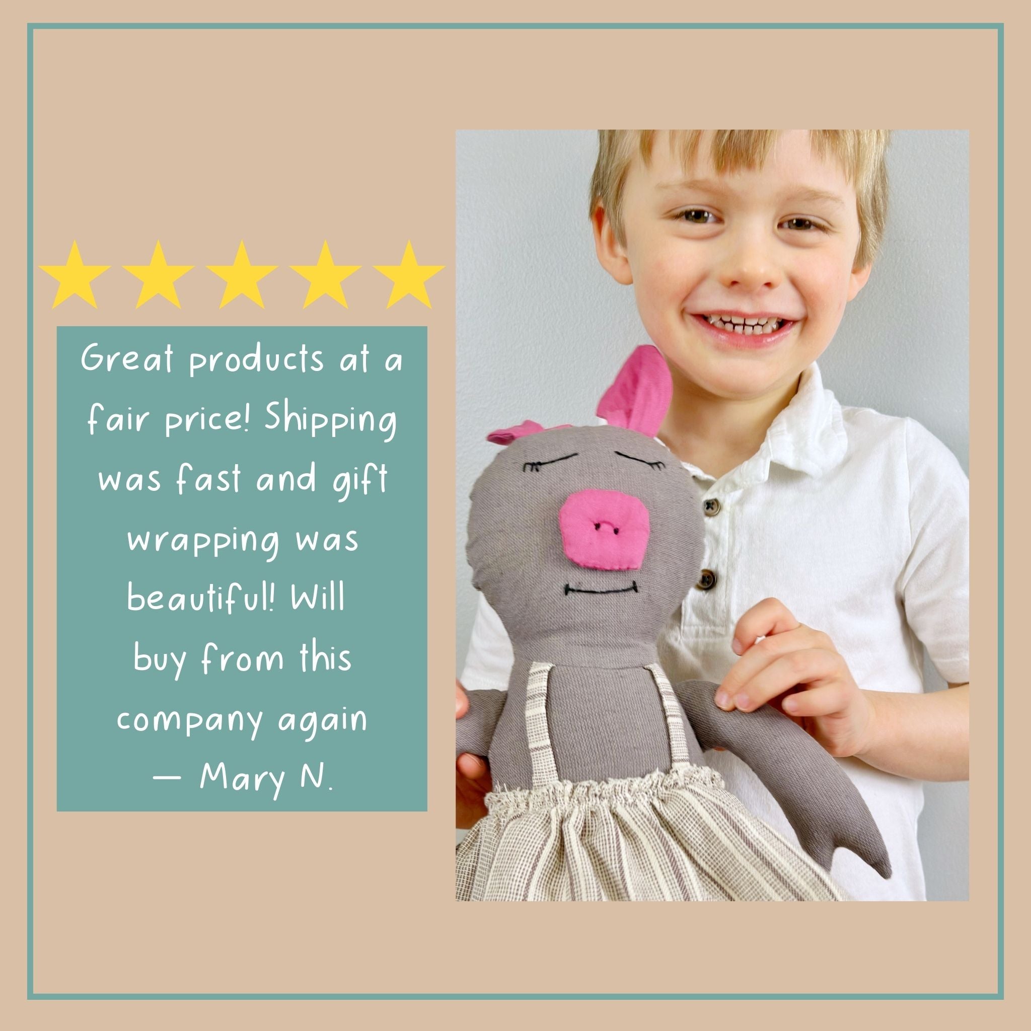 Cloth Toy Pig Doll