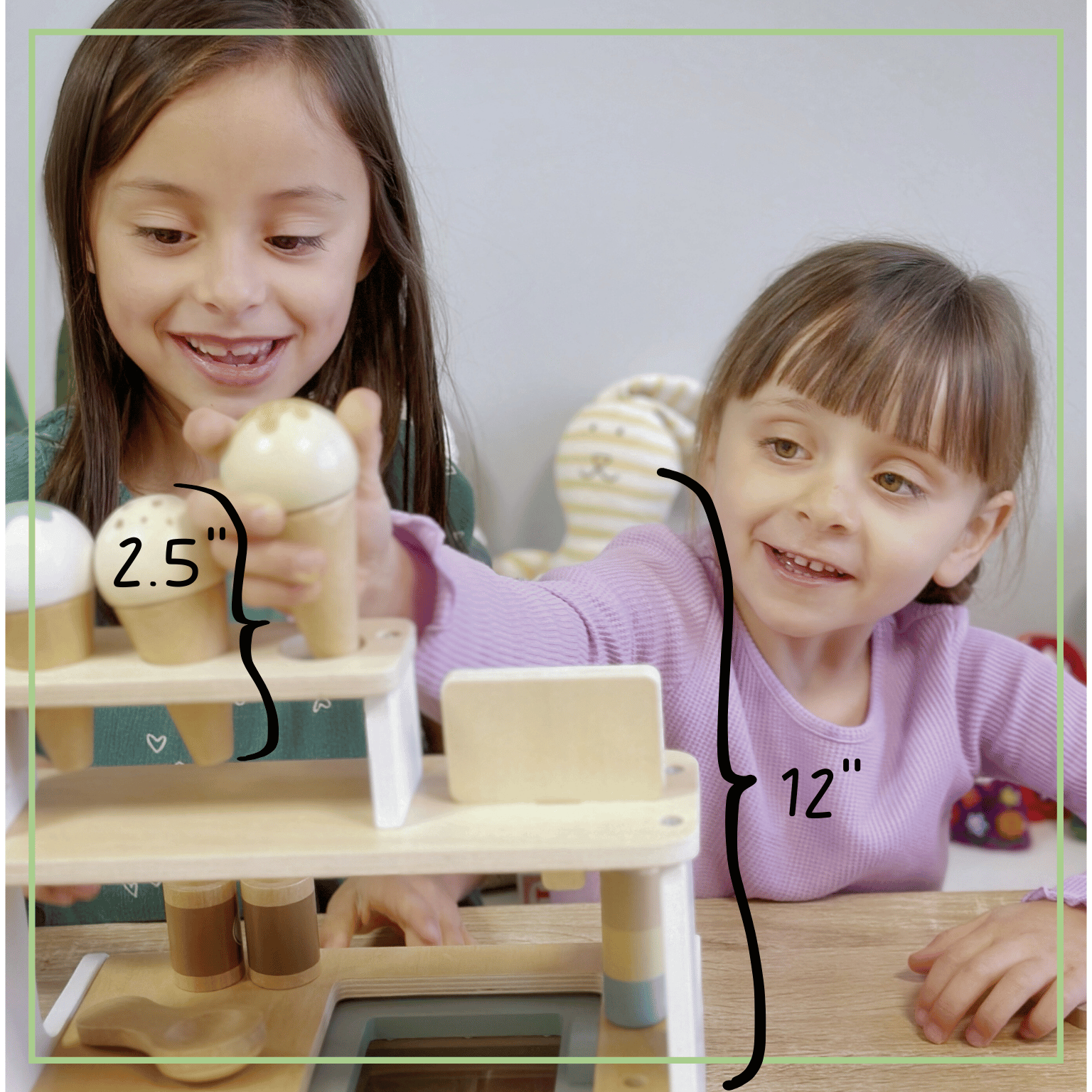 OmaOmaOma! Wooden Ice Cream Counter - Pretend Play Shop Set 3y+