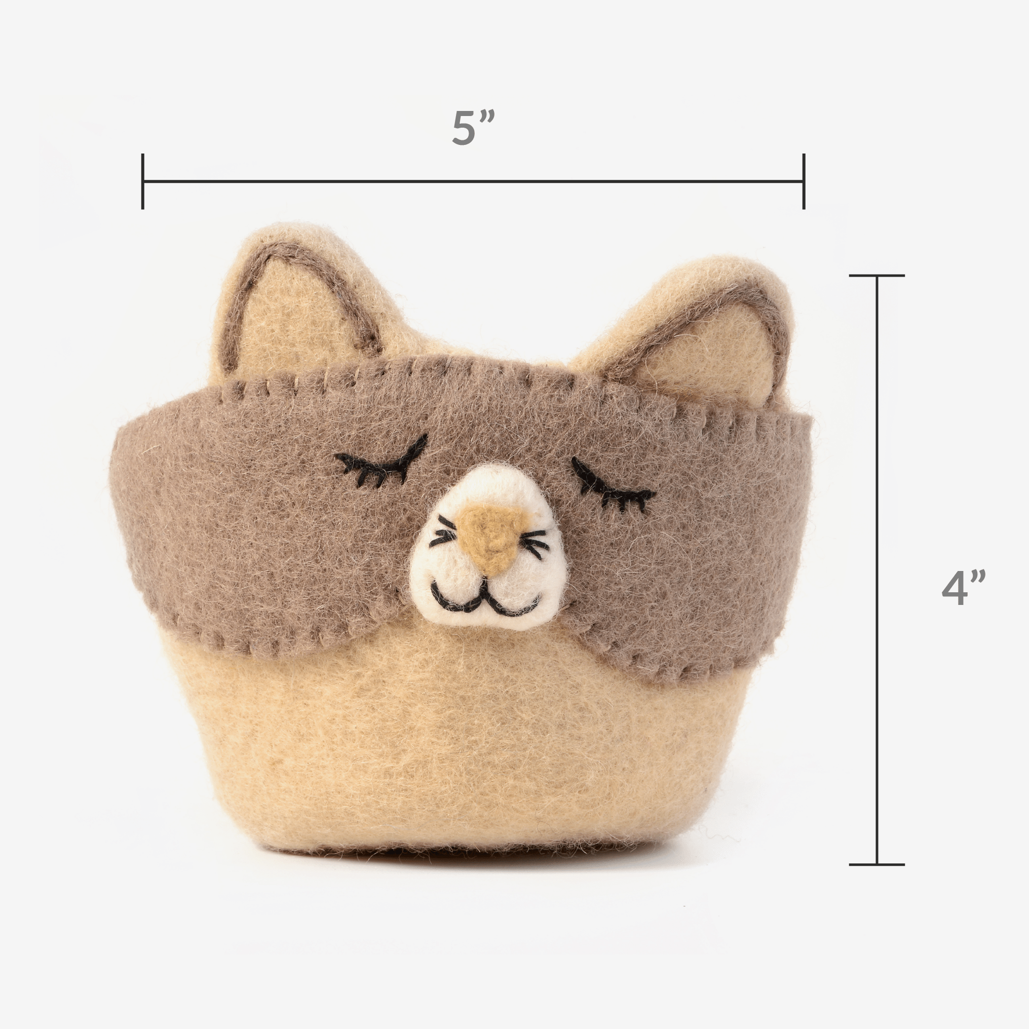 Animal Storage Baskets + Plant Pot Covers | Cute Planter, Desktop Décor and Organizer Baskets | Cat Planter, Dog Planter, and Owl Planter