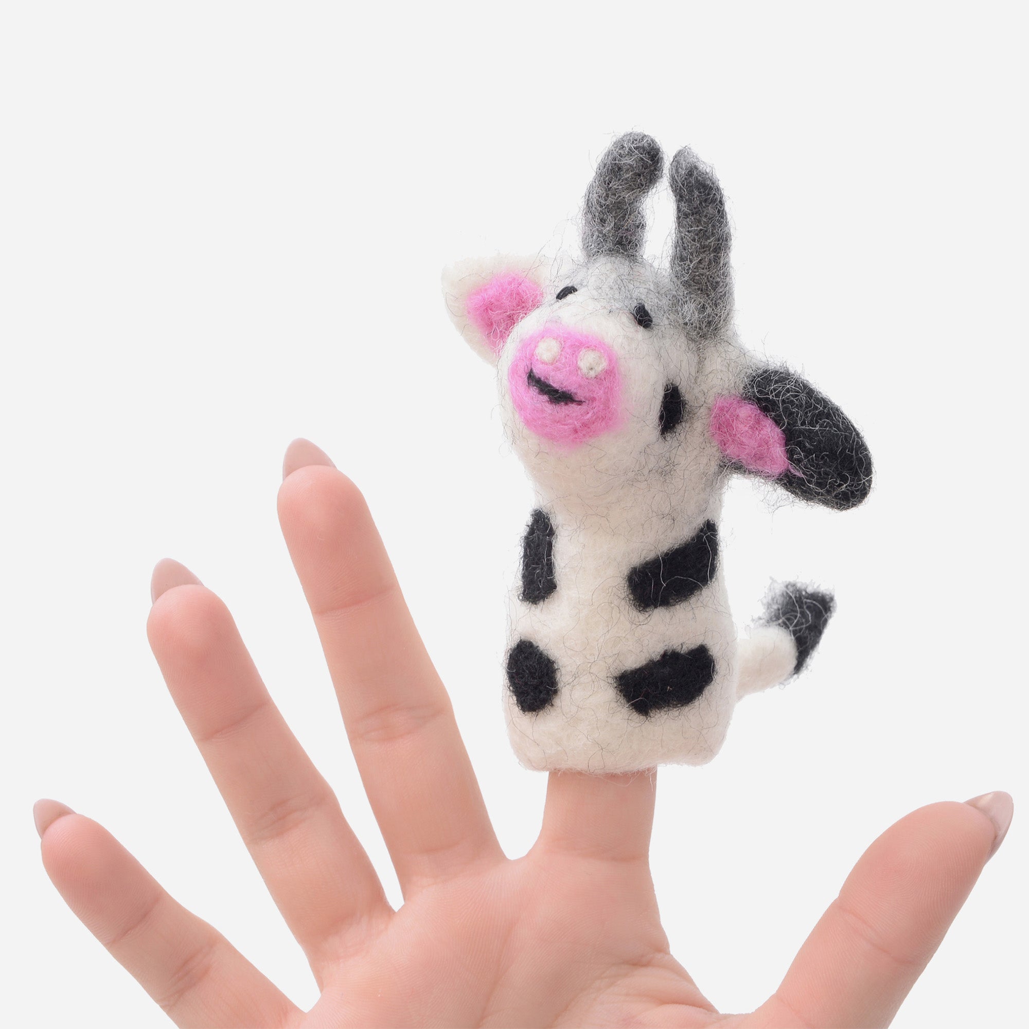 Barnyard Friends Finger Puppets - Cow, Sheep, Chicken & Pig Ages 3+