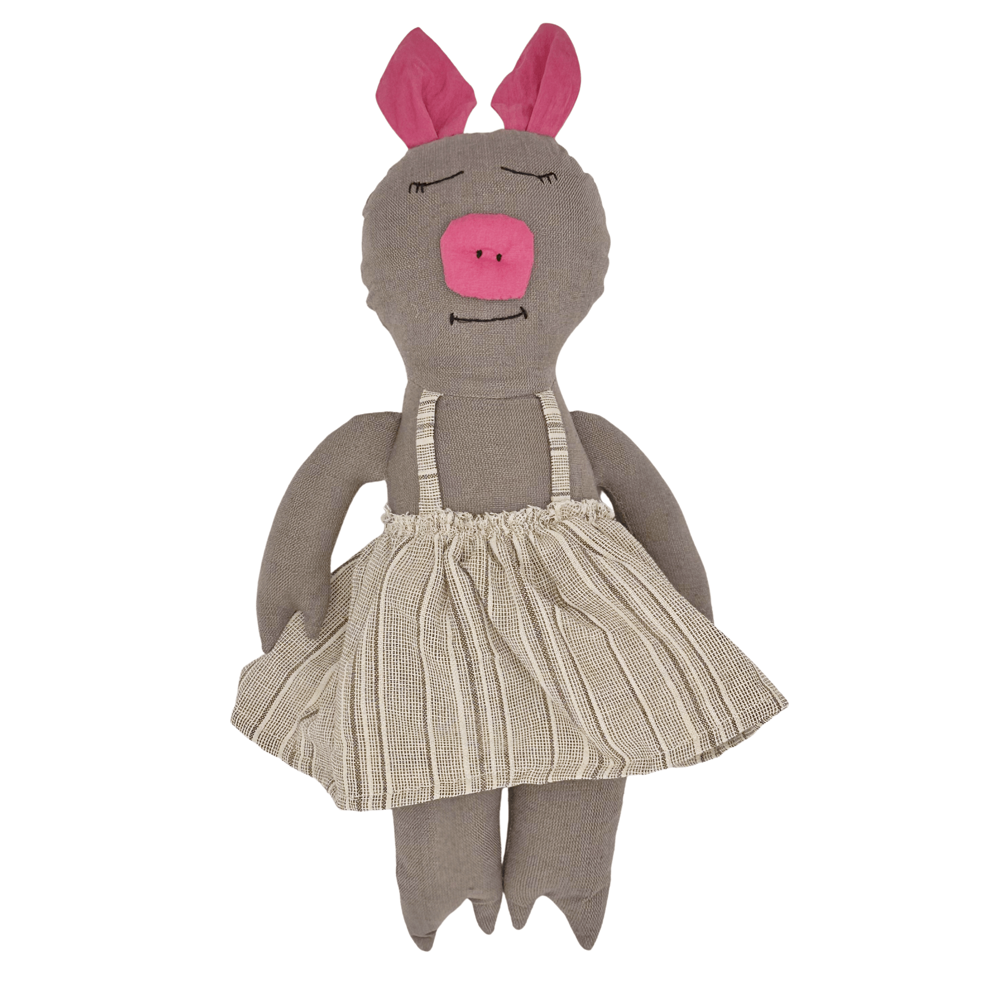 Cloth Pig Doll - Soft Stuffed Animal Ages 3+