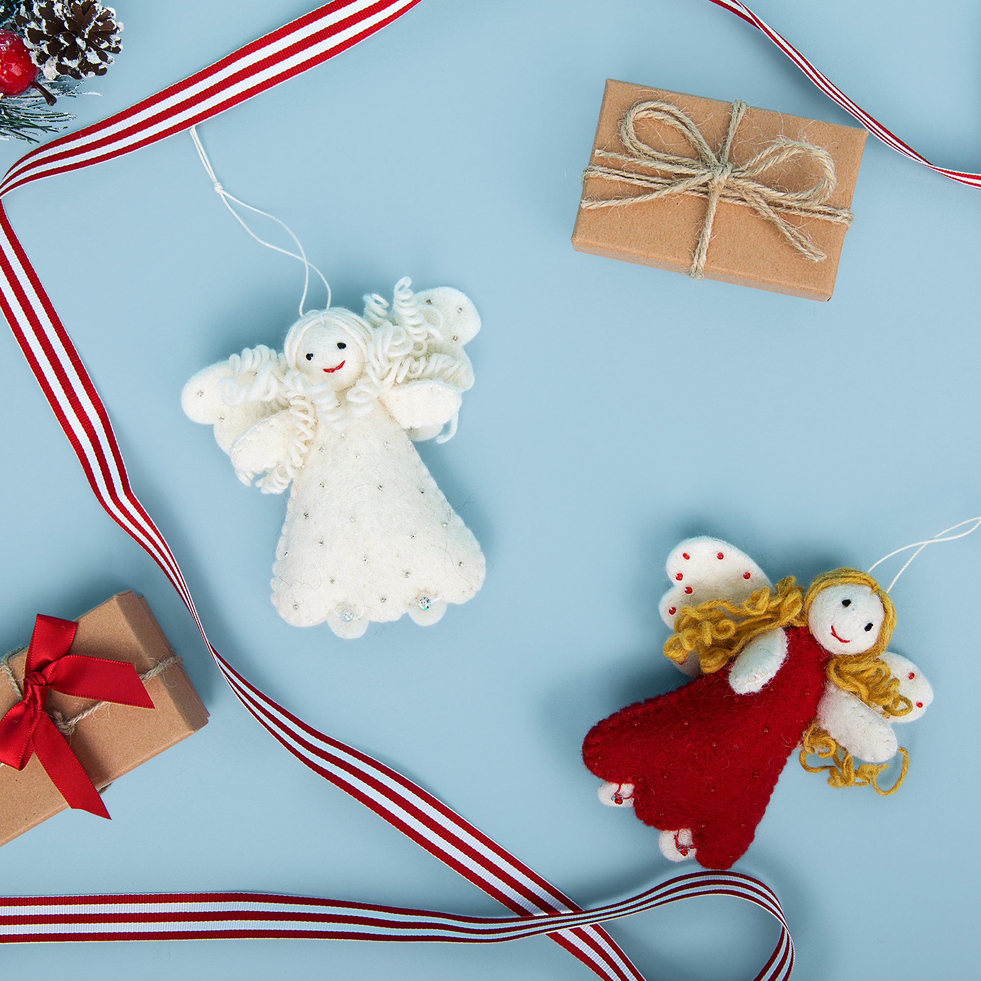 Our sweet, joyous angels ornaments are the cutest. Don't you agree?