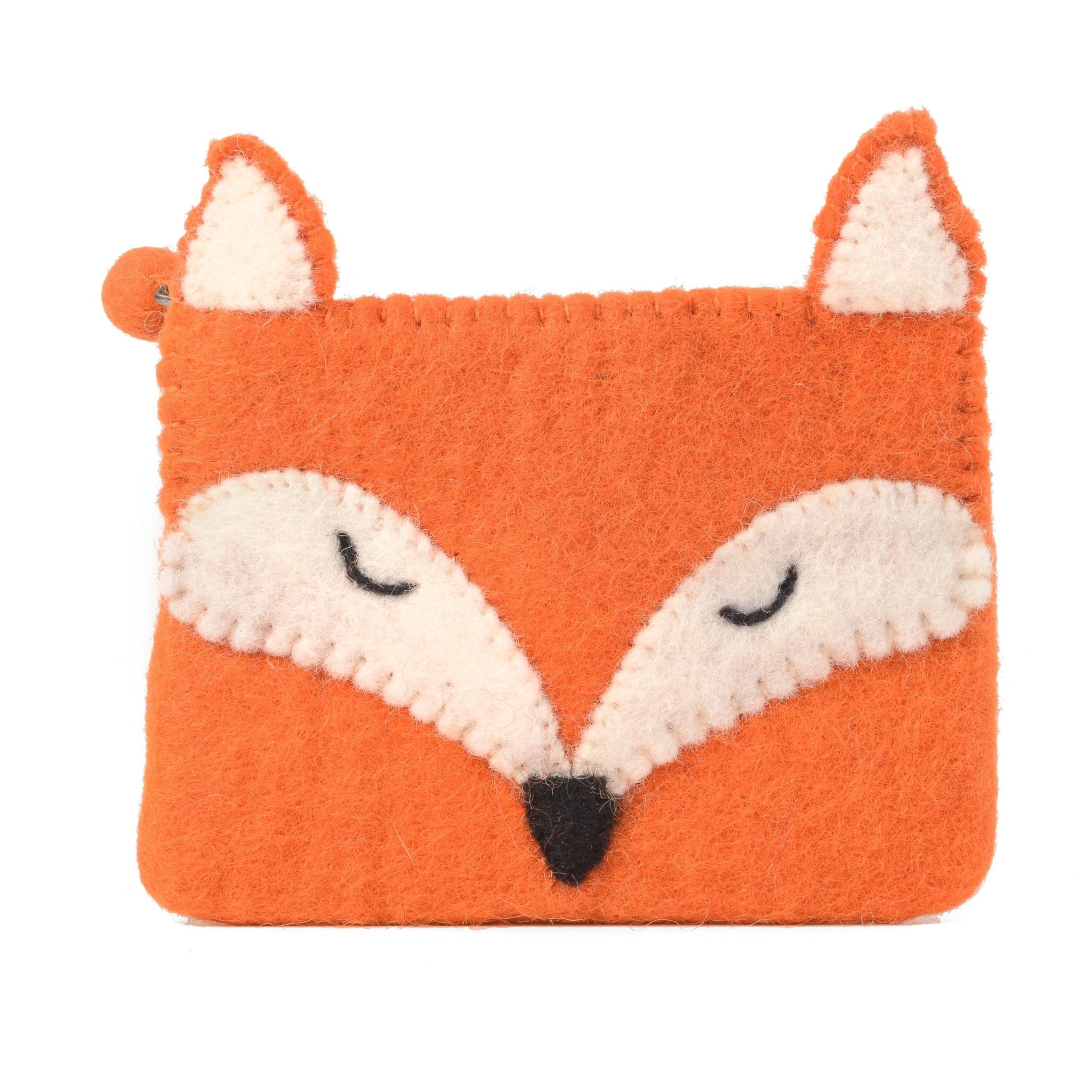 Cute Coin Purse Sleepy Fox | Purse Pouch, Pencil Bag, or Zipper Pouch for Kids | Kids Gift or Gift for Fox Lovers