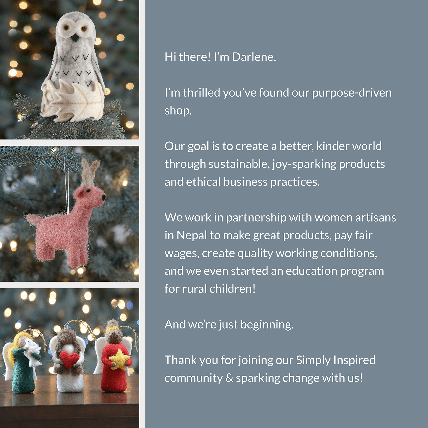 Darlene's wish for Simply Inspired.