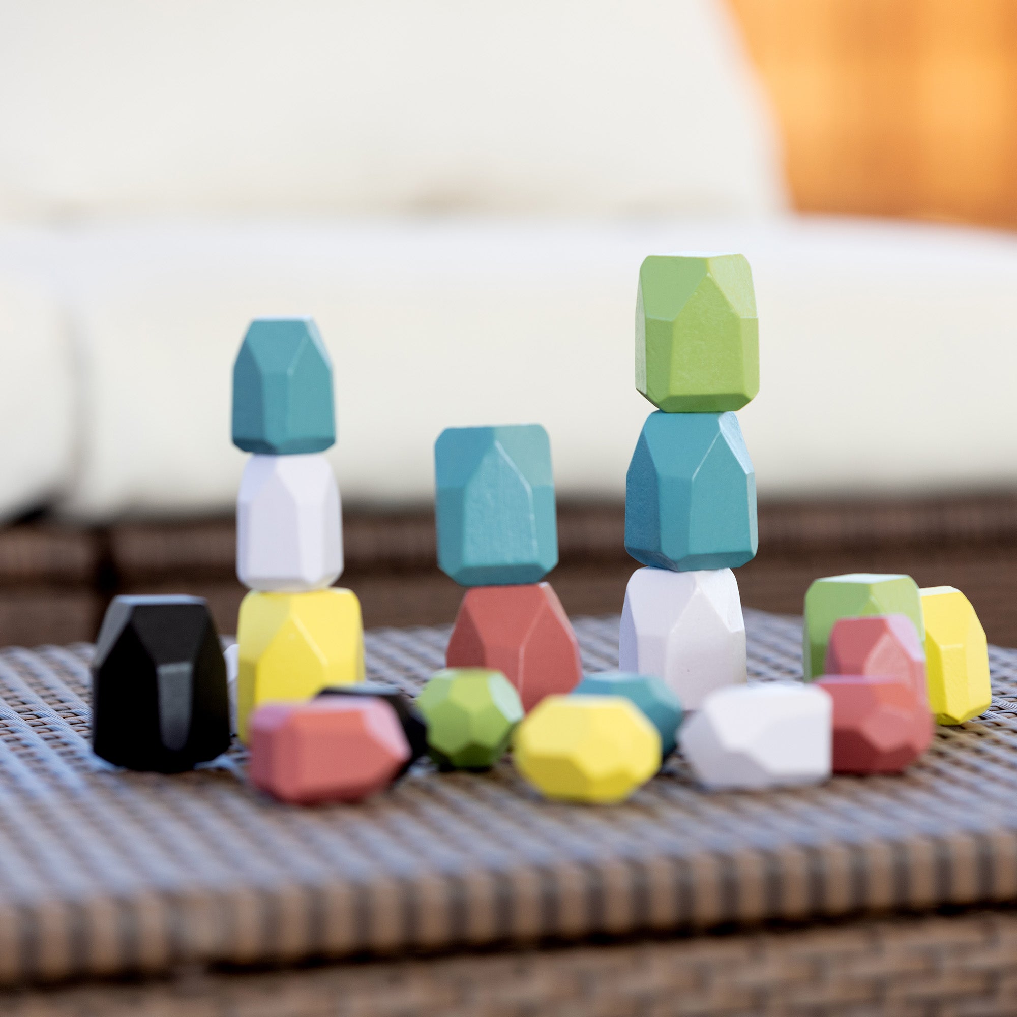 Wooden Balance Stones - Montessori Stacking Toy Ages 2+