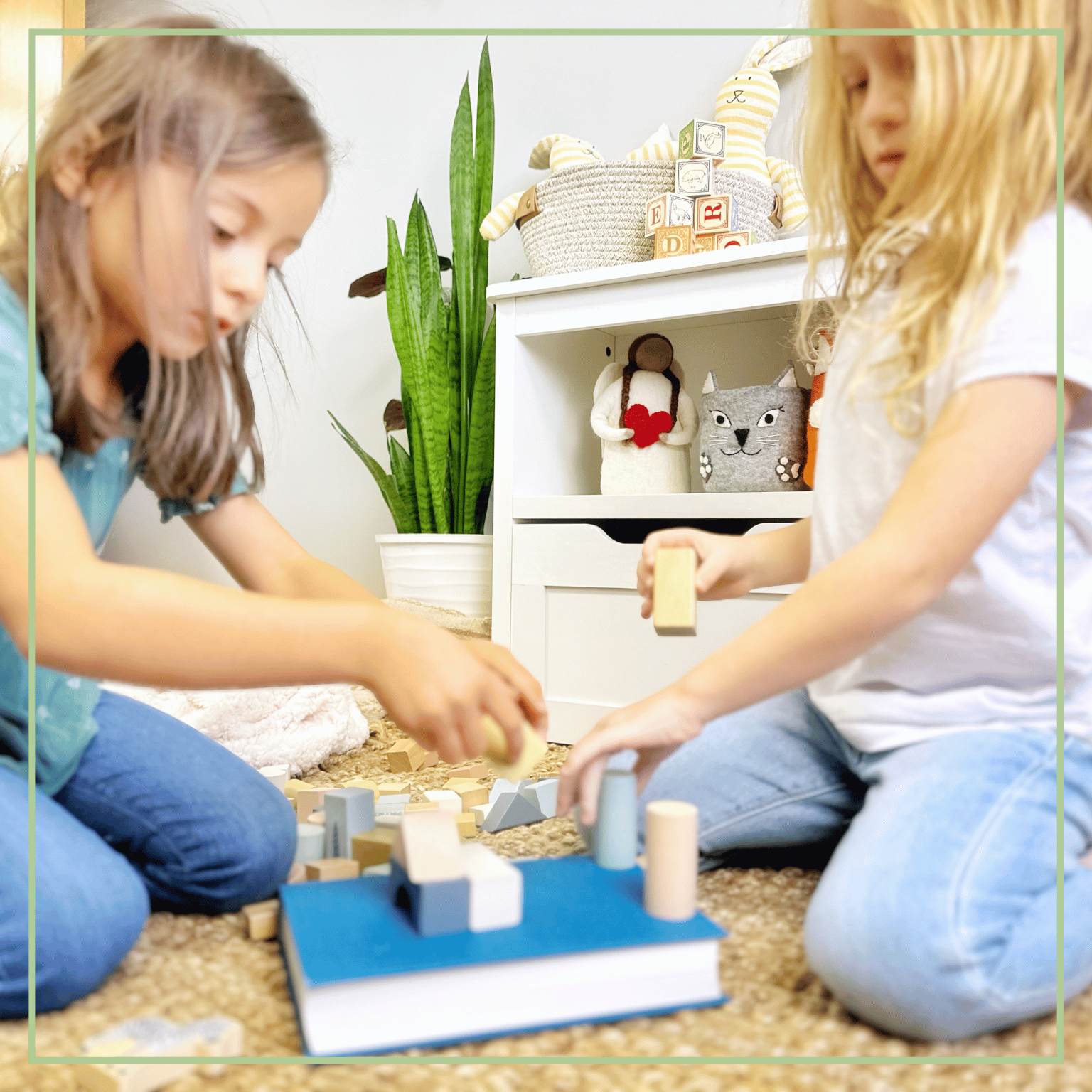 Montessori Wooden Building Blocks