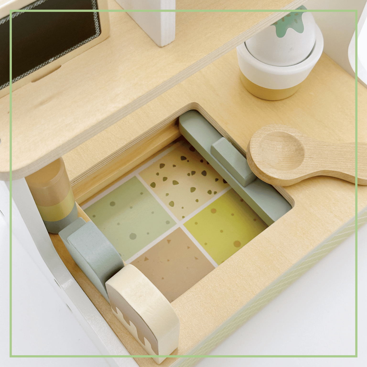 Montessori Wooden Ice Cream Counter