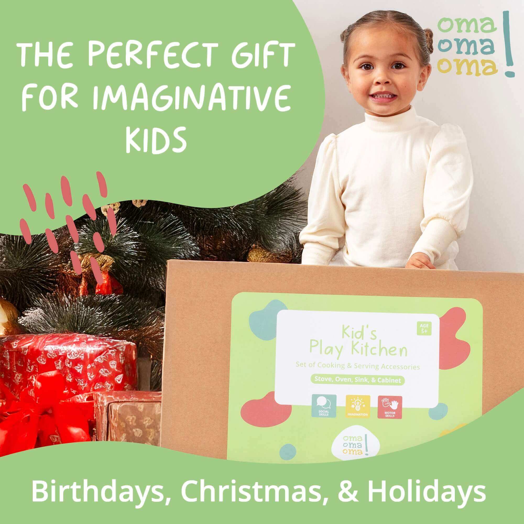 Montessori Wooden Play Kitchen