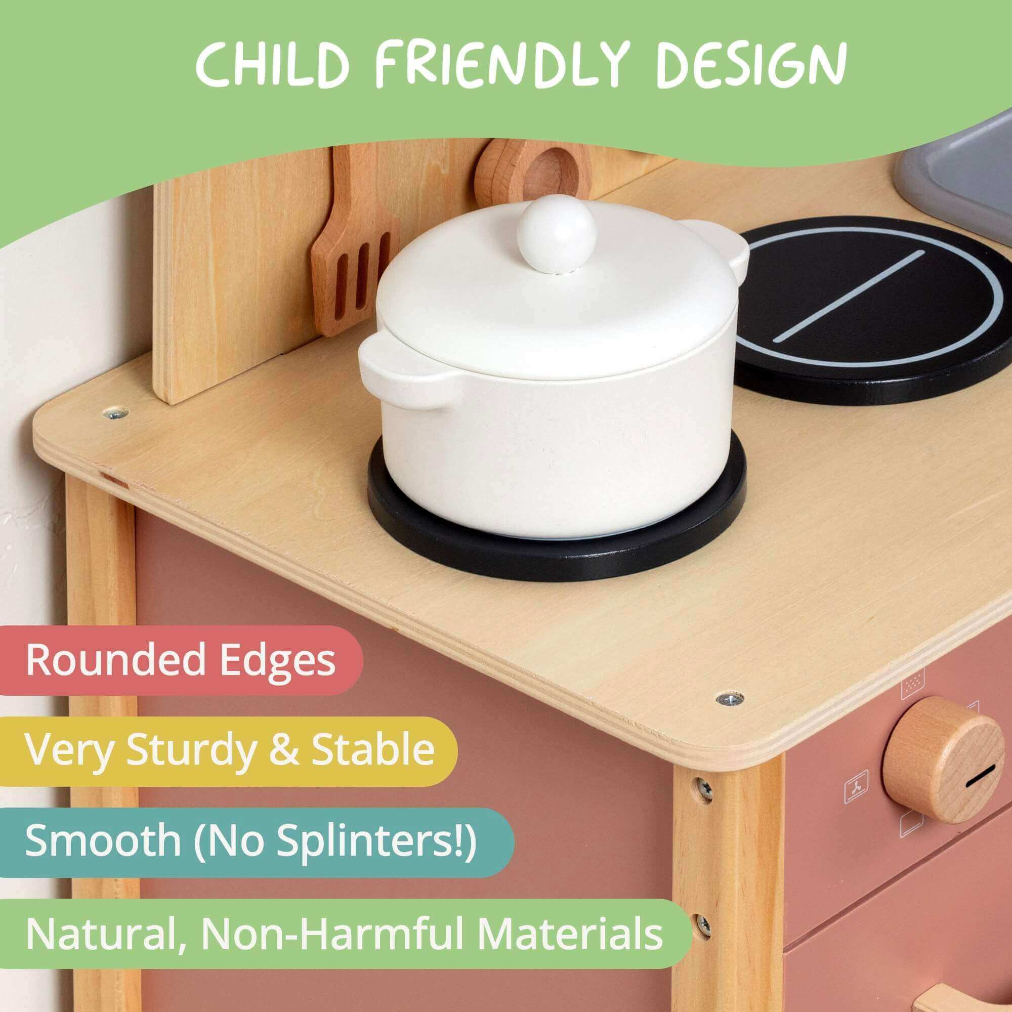 Montessori Wooden Play Kitchen