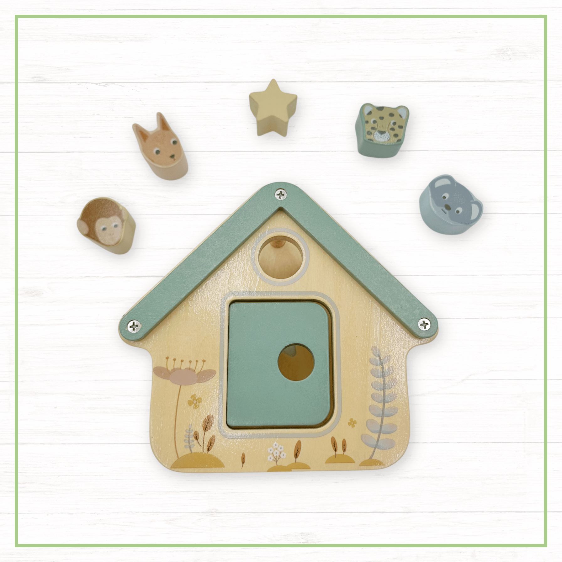 Montessori Wooden Shape Sorter Set