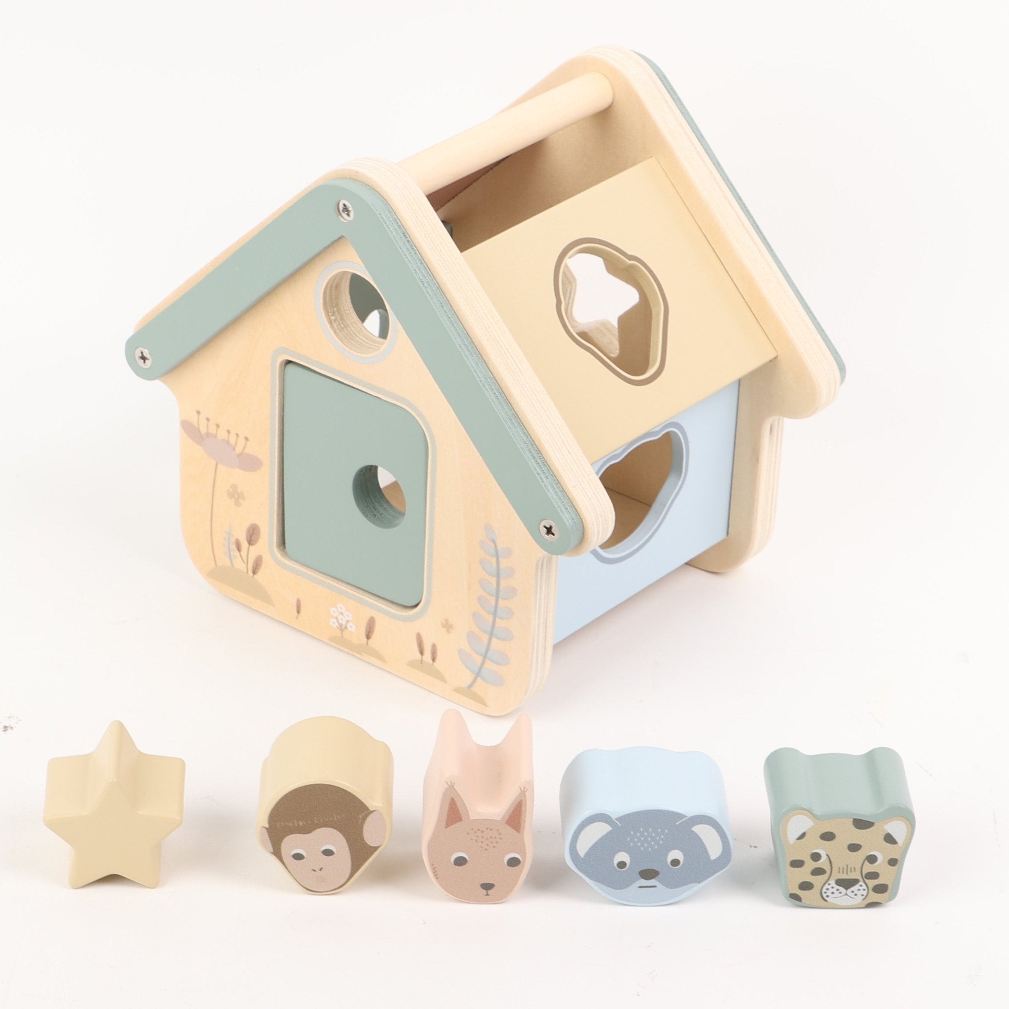 Wooden Shape Sorter - Classic Montessori Learning Toy Ages 1-3