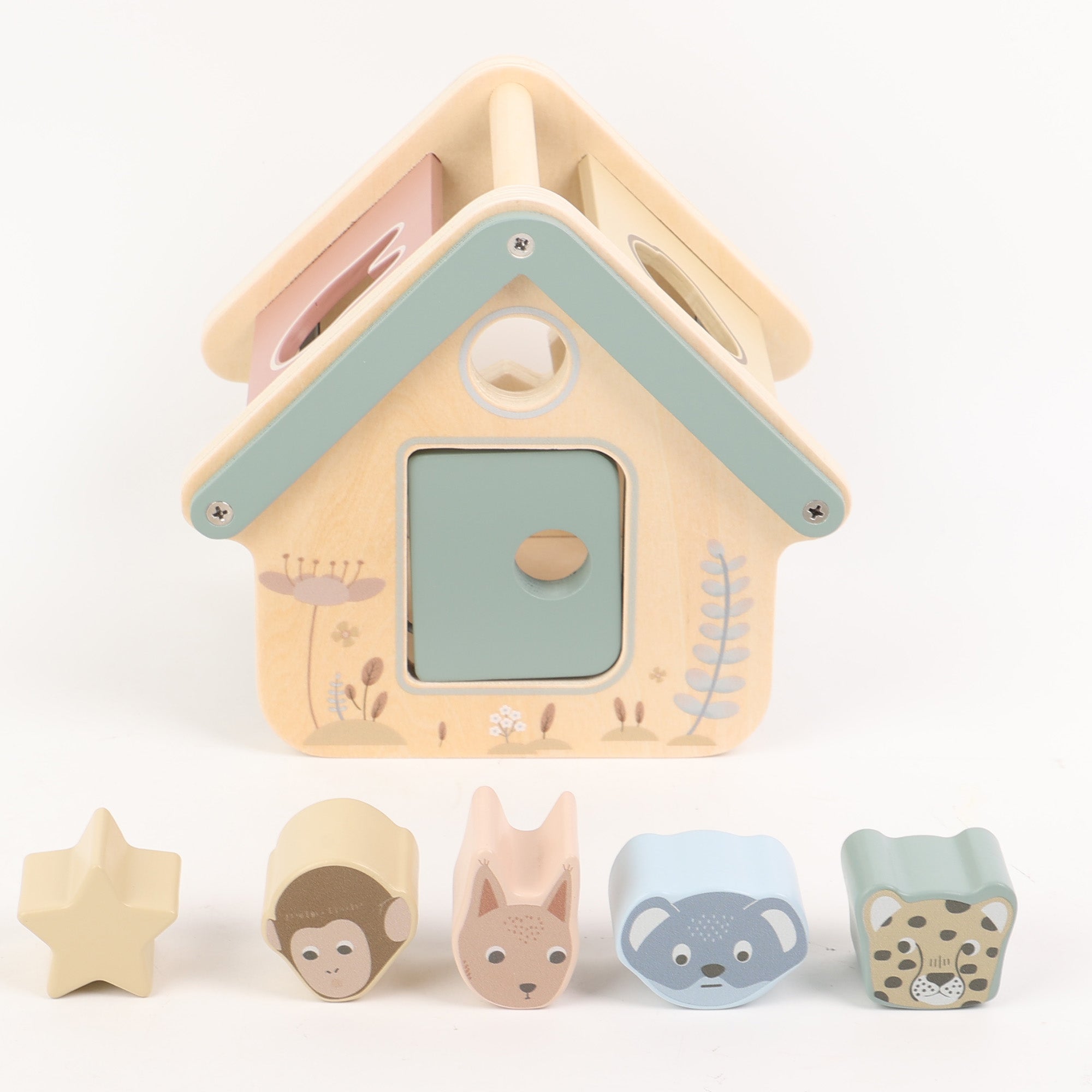 Wooden Shape Sorter - Classic Montessori Learning Toy Ages 1-3