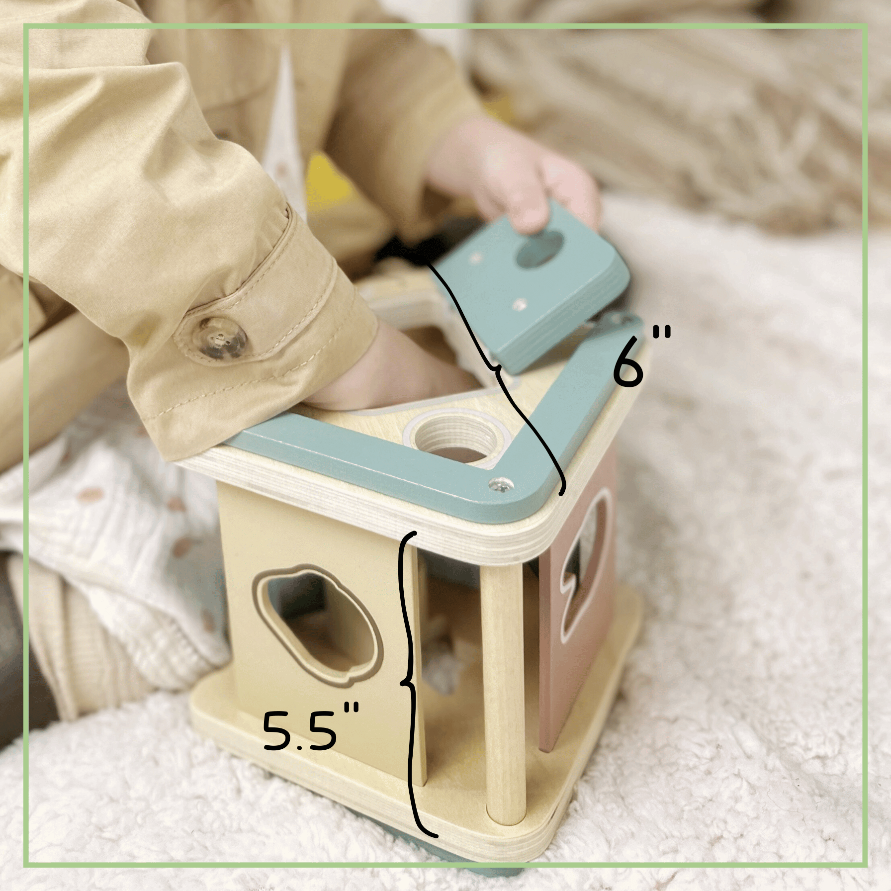 Montessori Wooden Shape Sorter Set