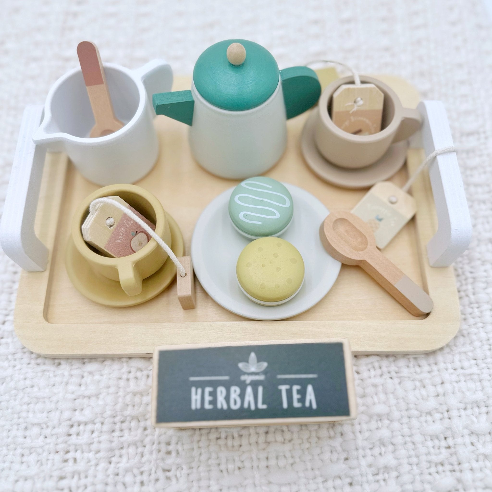 Wooden Tea Party Set - Pretend Play Tea Set Ages 3+