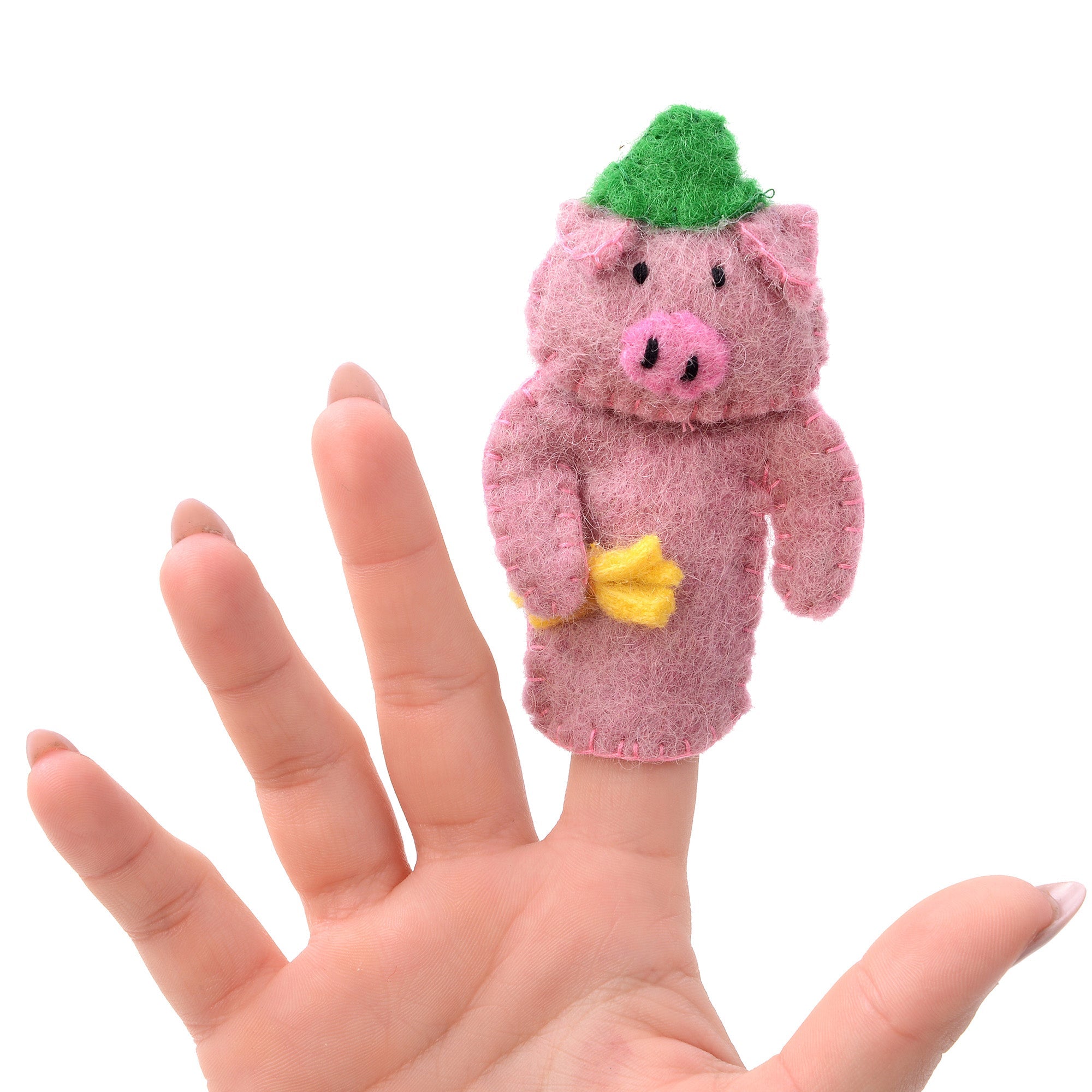Three Little Pigs Finger Puppets - Story Theater Set Ages 3+