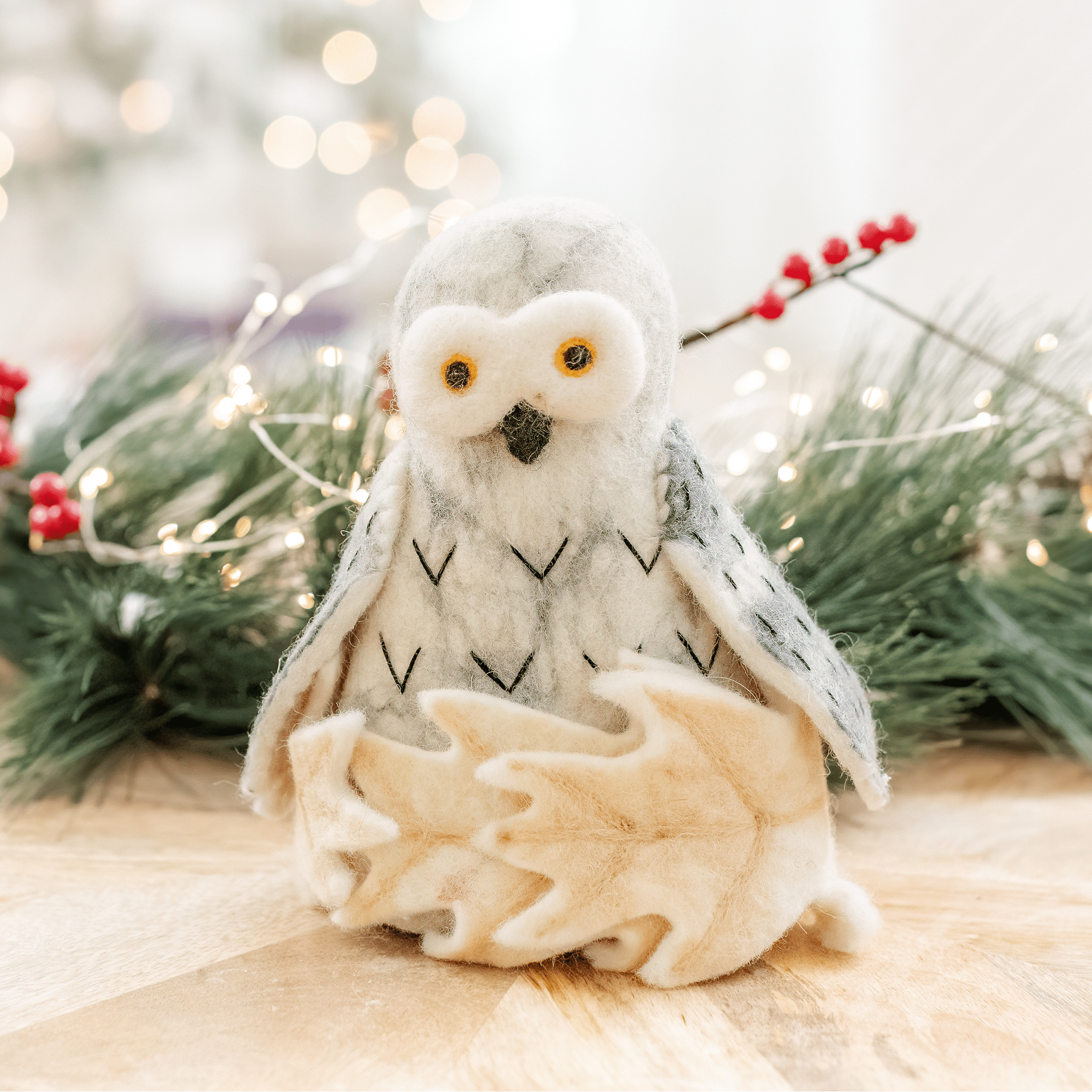 Unique Snowy Owl Tree Topper