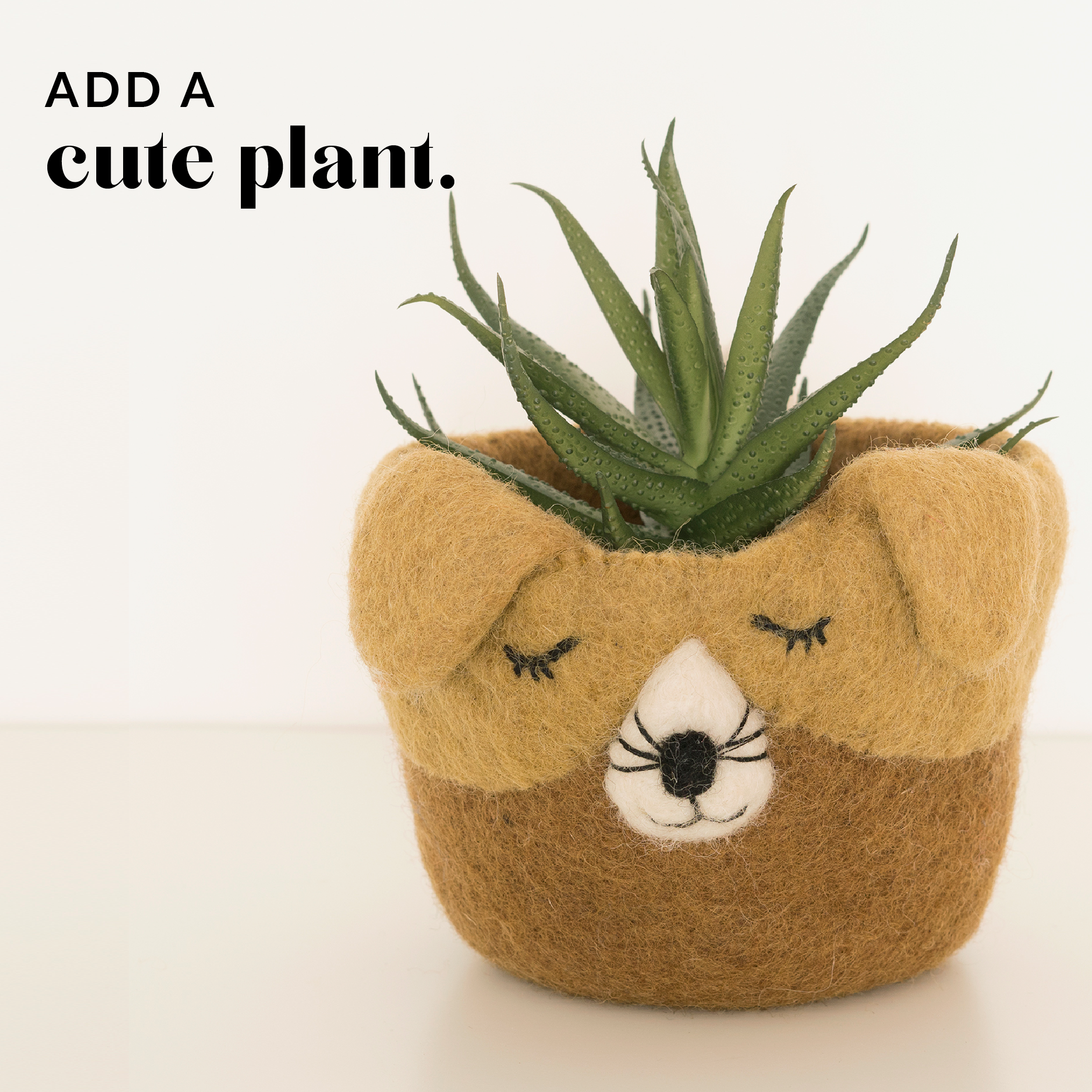 Animal Storage Baskets + Plant Pot Covers | Cute Planter, Desktop Décor and Organizer Baskets | Cat Planter, Dog Planter, and Owl Planter