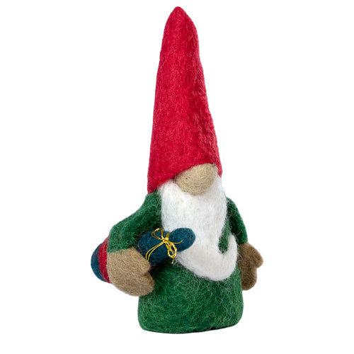 Bottle Topper Gnome - Handmade + Fairtrade