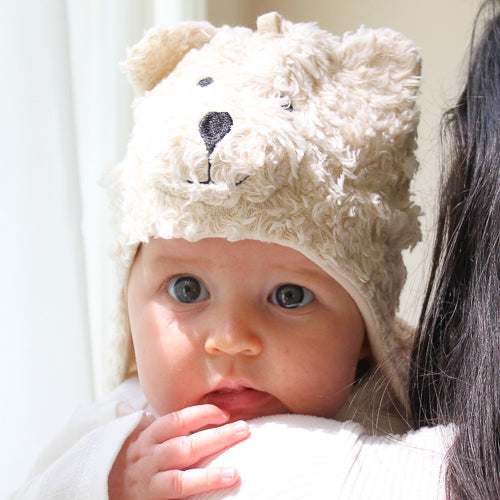 Faux Fur Bear Sherpa Ear Flap Hat