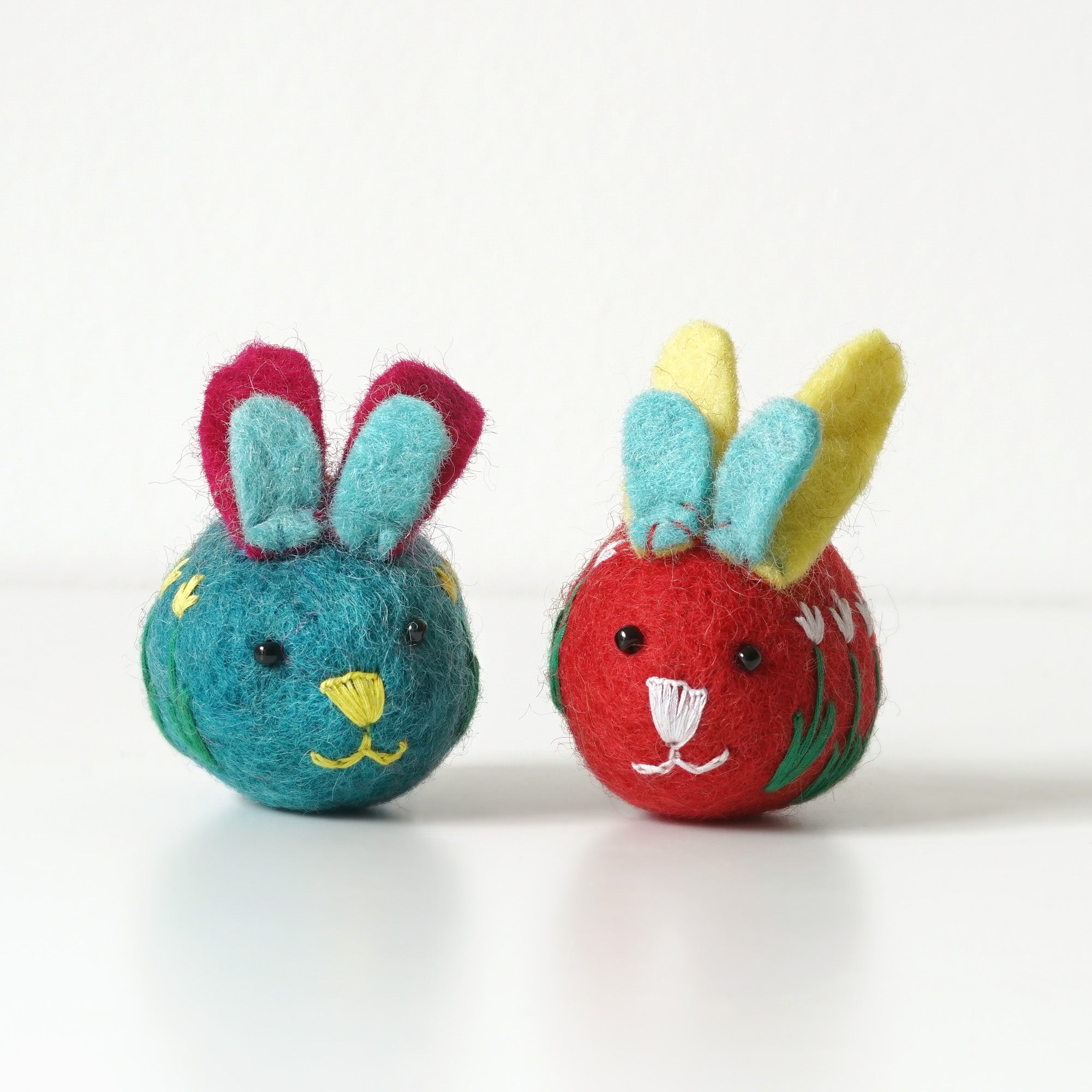 Felted Wool Easter Eggs - Bunnies