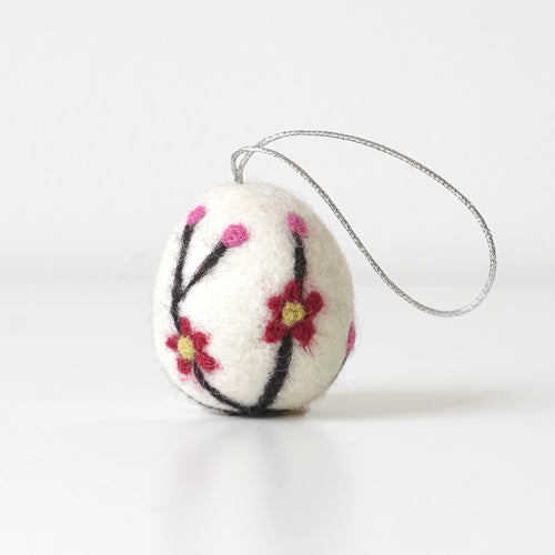 Felted Wool Easter Eggs - Flowers